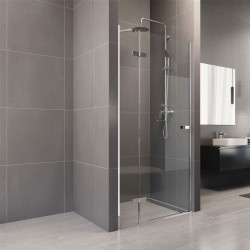 Sprchové dveře, Novea, 110x200 cm, chrom ALU, sklo Čiré, levé provedení