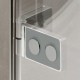 Sprchový kout, Novea, čtverec, 90 cm, chrom ALU, sklo Čiré, dveře pravé a pevný díl