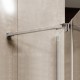 Sprchový kout, Novea, čtverec, 90 cm, chrom ALU, sklo Čiré, dveře pravé a pevný díl
