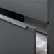 Mailo, koupelnová skříňka 101 cm, černé madlo, Multidecor, Chromix bílý