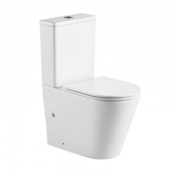 WC kombi vario odpad, kapotované, Smart Flush RIMLESS, 605x380x825mm, keramické vč. sedátka